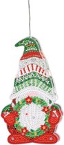Diamond Painting - JobaStores - Hangende Kerst Lamp (Gnome/Kabouter 04)
