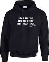 Hoodie | Peter R De Vries | Liever Rechtop Sterven - XXL