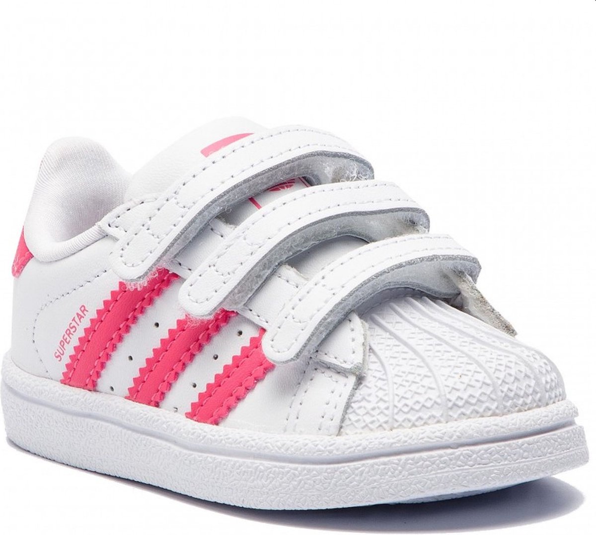 Onze onderneming Humanistisch Jonge dame Adidas Sneaker Klittenband - Superstar Roze Meisjes - Adidas Originals |  bol.com