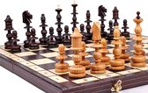 Chess the Game - Schaakspel - Hout - Handgemaakt - Groot Schaakbord incl. schaakstukken! Prachtig als display!!