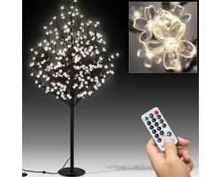 Fleur de Noël, 220 cm, 220 LED, sapin de Noël, décorations de Noël, fleur, pour intérieur et extérieur