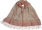 Jessidress® Sjaal Luxe Sjaals Elegante Dames Wintersjaal Omslagdoek 185 x 65 cm - Roze
