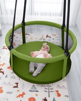 Kinder Schommel mand - Baby Basket Swing - Groen