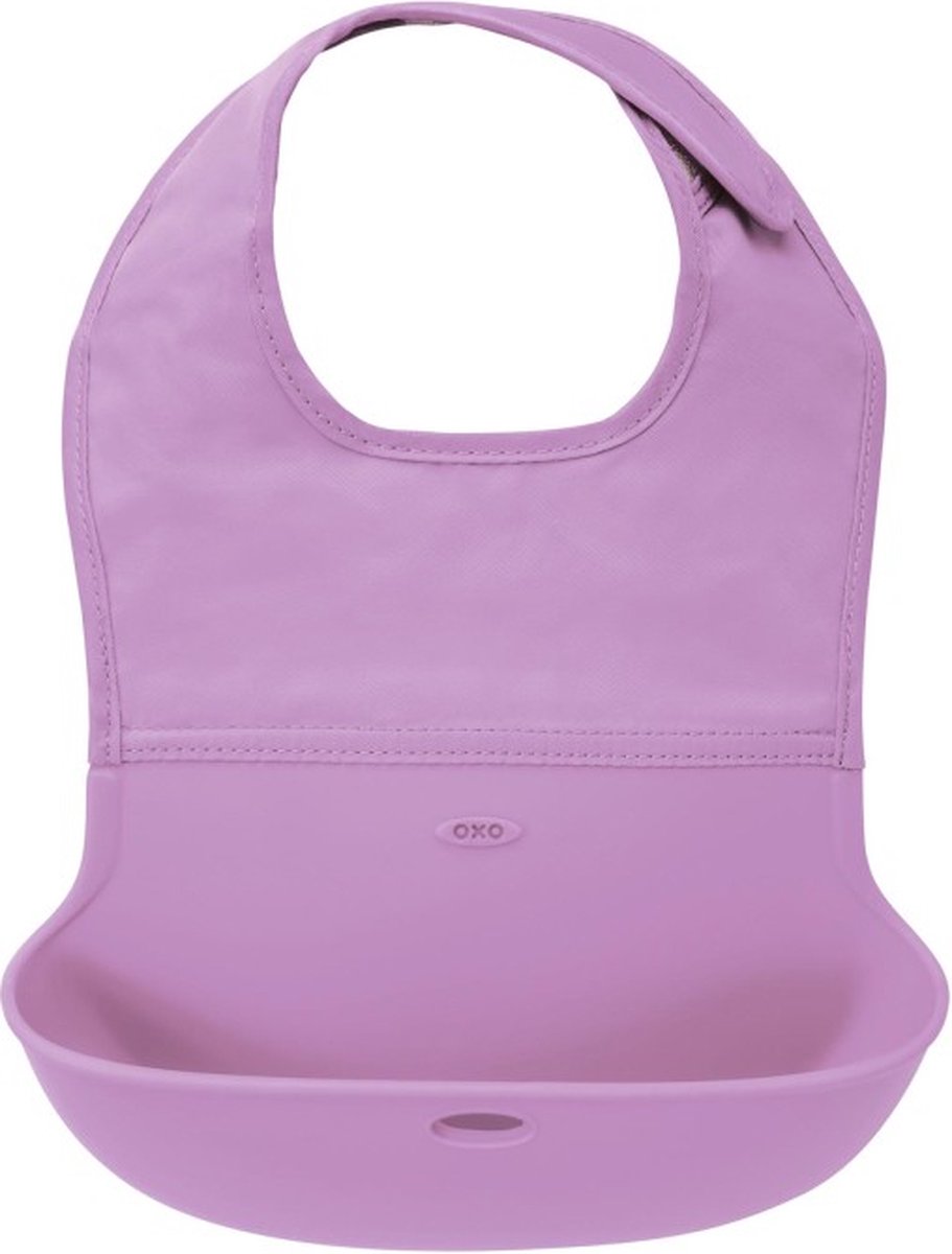 Goedkoopste OXO tot Oprolbare slab - Slabbetjes - Slabbertjes baby - Slab -Lilac