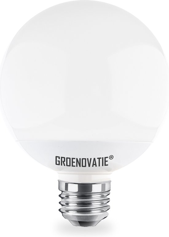 Groenovatie E27 LED G125 - Globelamp - 12W - Warm Wit