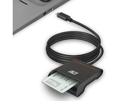 ACT – Lecteur de carte d'identité – Lecteur de carte eID België – USB Type C pour ordinateurs portables – Windows/Mac – België – AC6020