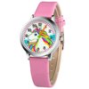 foto van Fako® - Kinderhorloge - Eenhoorn / Unicorn - Gelakt - Hoofd - Roze