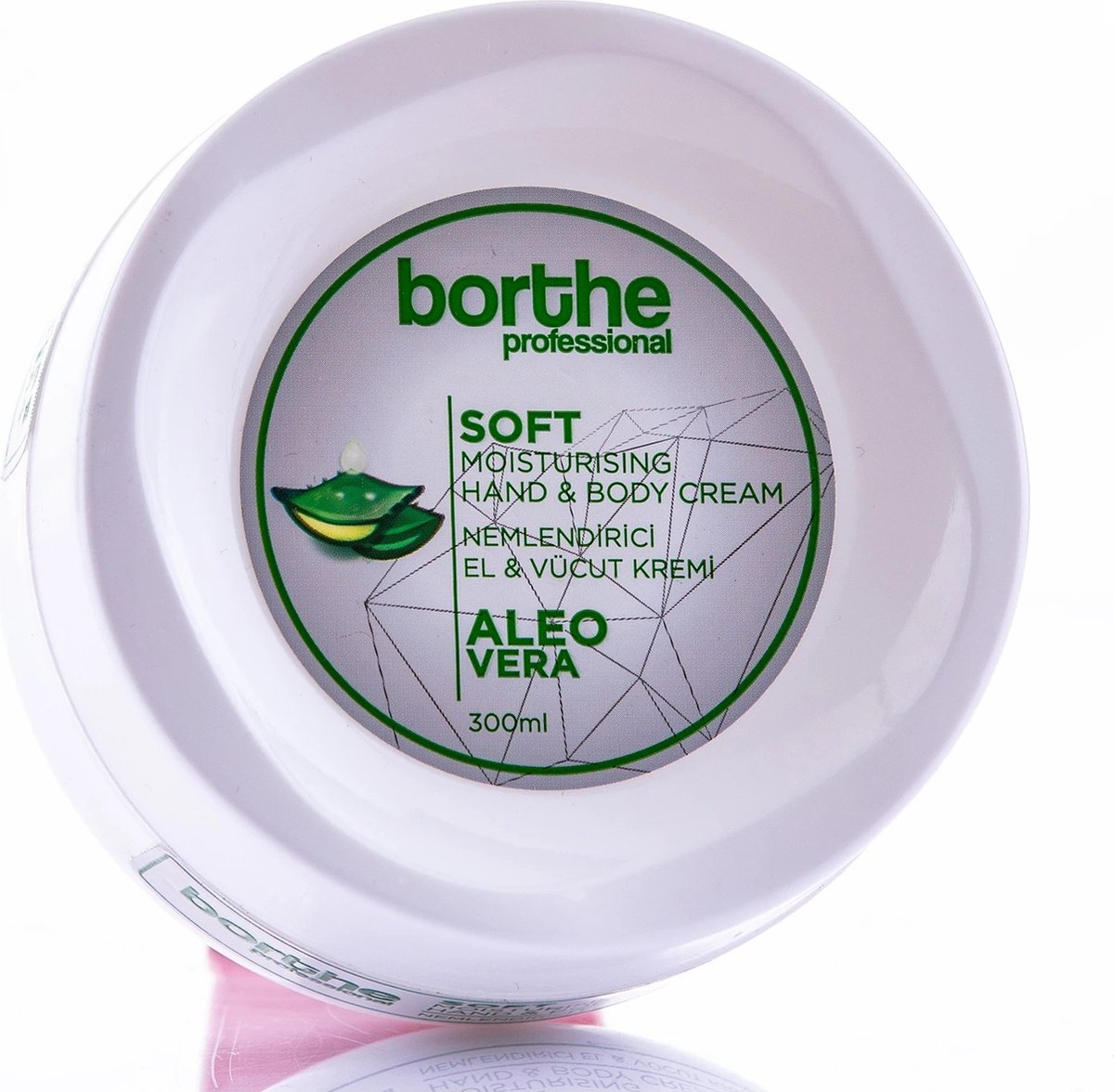 Borthe Professional - Hand & Body creme - 300 ml - Aleo Vera - Hydraterend - Voor droge handen