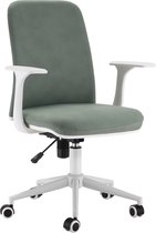 Mijn Werkkamer Bob Design Bureaustoel - Comfortabel - Design - Wit & Groen