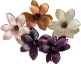 Seta Fiori - 25 stuks - Magnolia - op clip - trendy - 5 kleuren - *AANBIEDING*