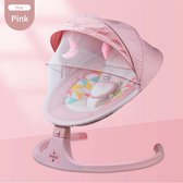 Mastela Luxe Schommelstoel voor Baby’s - Elektrische Wieg - Wipstoel - Verstelbaar - Muziek via Bluetooth - 0 tot 1 jaar - Roze