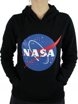 Nasa Hoodie met capuchon - NASA Sweater/trui met kap. Kleur Zwart. Maat XS.