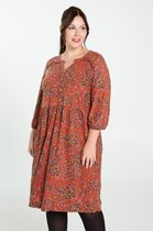 Paprika Dames Korte jurk in bedrukt tricot - Jurk - Maat 44