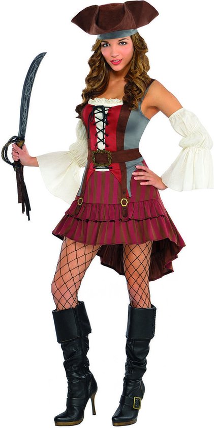 AMSCAN - piraat kostuum voor vrouwen - S Volwassenen kostuums |