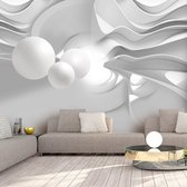 Zelfklevend fotobehang - Witte gangen, 8 maten, premium print