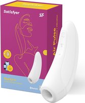 Satisfyer Curvy 1+ Luchtdruk Vibrator voor Vrouwen - Clitoris Stimulator - Koppels Vibrators - Wit