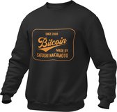 Crypto Kleding -Bitcoin Made By Satoshi Nakamoto #2 - Trader - Investing - Investeren - Aandelen - Trui/Sweater
