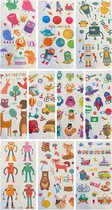 Kinder tattoo - Set 1 - Voertuigen - Monsters -Planeet - Heelal - Dieren - Robot - 10vellen - Tijdelijke tattoo - Jongen - Meisje - Nep tattoo - Kerstcadeau - kerstkado
