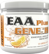 Fit&Shape EAA Genesis plus (Essential Amino Acids) 310 gram/poeder Smaak: Orange/Lemon (20 doseringen) bevat 13 aminozuren (vegan)