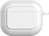 Beschermhoes voor Apple Airpods 3 - Wit - Siliconen case geschikt voor Apple Airpods 3