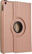 iPad 2021 hoes - 10.2 inch - iPad 9e/8e/7e generatie hoes - iPad 2020/2019 hoesje - draaibaar - bookcase - Rose goud