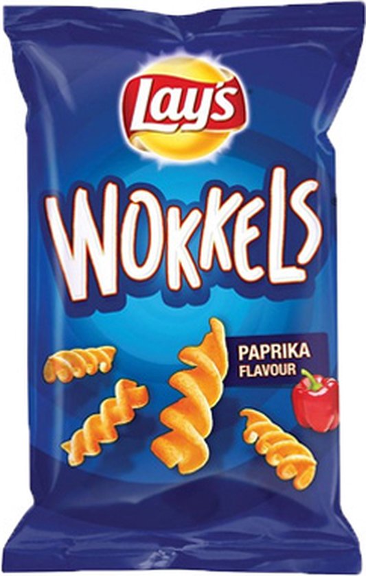 Lay's Chips Wokkels Paprika 24 x 30 gram