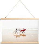 JUNIQE - Posterhanger Surf Triple 1 -40x60 /Ivoor