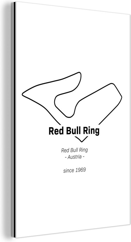 Wanddecoratie Metaal - Aluminium Schilderij - Red Bull Ring - Formule 1 - Circuit