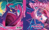 RiMa7 - A5 Formaat - Verzamelmap - Geschikt voor Pokémon Kaarten - Fusion strike -  Flexibele kaft - 240 kaarten - Incl RiMa7 Sleutelhanger