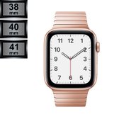 RipaWare Schakelarmband Watch bandje - Voor Apple geschikt - RVS - 38, 40, 41mm - roze goud