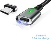 FMF - USB-C - Magnetische Oplaadkabel - 2 Meter - Oplader - Datakabel - Carplay Kabel
