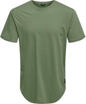 Only & Sons T-shirt Onsmatt Life Longy Ss Tee Noos 22002973 Oil Green Mannen Maat - XS