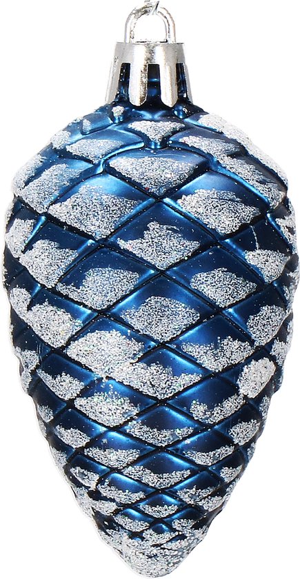 Boules de Boules de Noël Springos | Décorations de Noël | Incassable | 77 pièces | Bleu marine