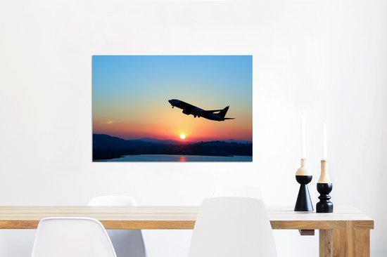 Plan montant avec un ciel clair Aluminium 90x60 cm - Tirage photo sur aluminium (décoration murale métal)