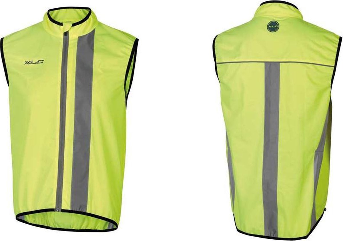 XLC JE-R01 High-Visibility Vest, geel/zilver Maat L