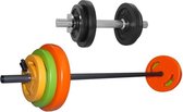 Tunturi - Fitness Set - Halterset 10 kg incl 1 Dumbellstang - Halterset 20 kg incl stang