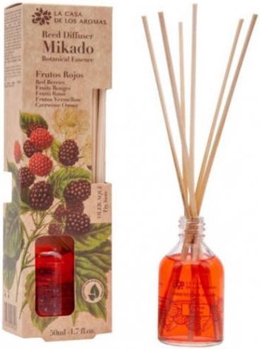 Mikado Botanical Essence etherische olie met stokjes Bosvruchten 50ml