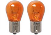 Pro+ Autolamp 12 Volt - 21 Watt. - BA15S - Oranje - 2 Stuks