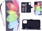 Bookcase Geschikt voor: Motorola Moto G9 Power hoesje met print - Flower 3D