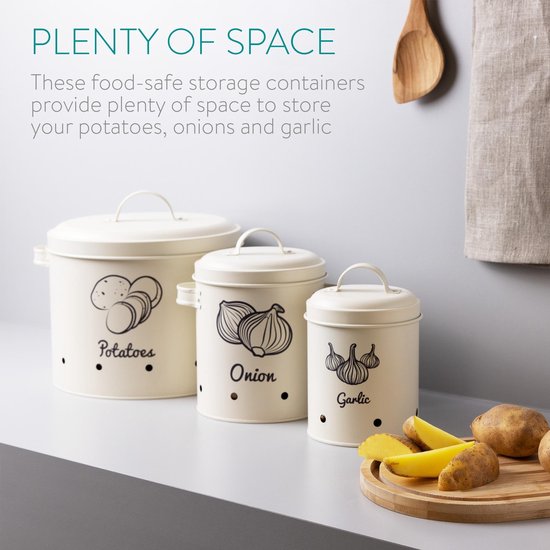 Vriccc Grande Boîte à Pain Pour Coptoir De Cuisine, Double Couche En