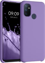 kwmobile telefoonhoesje voor OnePlus Nord N100 - Hoesje met siliconen coating - Smartphone case in violet lila