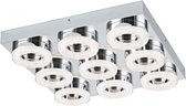 EGLO Fradelo - Wand/Plafondlamp - 9 Lichts - Chroom, Helder
