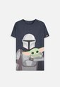 Star Wars - The Mandalorian Kinder T-shirt - Kids 134 - Blauw