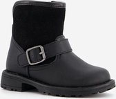 Groot leren jongens boots - Zwart - Maat 24 - Echt leer - Uitneembare zool