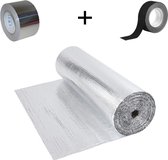 Radiatorfolie Met Magneet Tape - Incl. Aluminium Tape - 2m² - 400x50cm