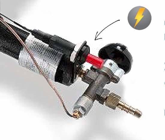 Kookbrander Deluxe - wokbrander - Thermisch beveiligd met piezo ontsteking - gietijzeren ringbrander 7,4 KW - 4 poot van BluMill — afbeelding 3