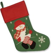 Unique Living | Jolly Christmas stocking groen snowman