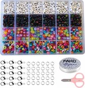 Fako Bijoux® - Letterkralen Set - Letter Beads Box - Alfabet Kralen - Sieraden Maken - Mix