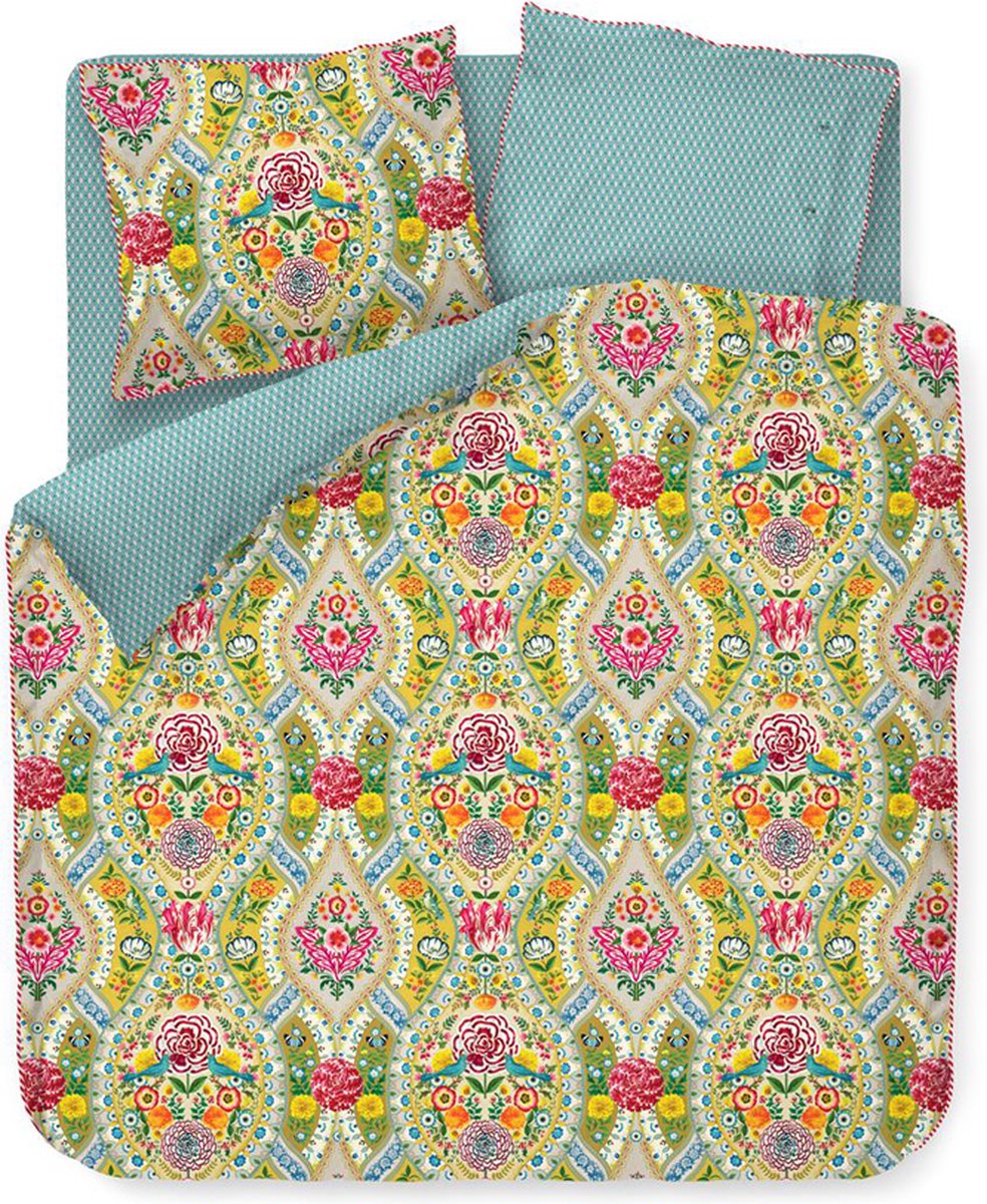 Pip Studio Melody dekbedovertrek - Lits-Jumeaux XL - 260x200/220 - Geel