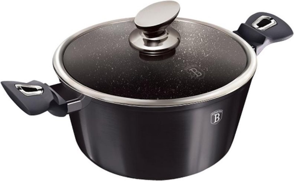 Berlinger Haus Braadpan Metallic 4 Liter 20 Cm Aluminium Zwart
